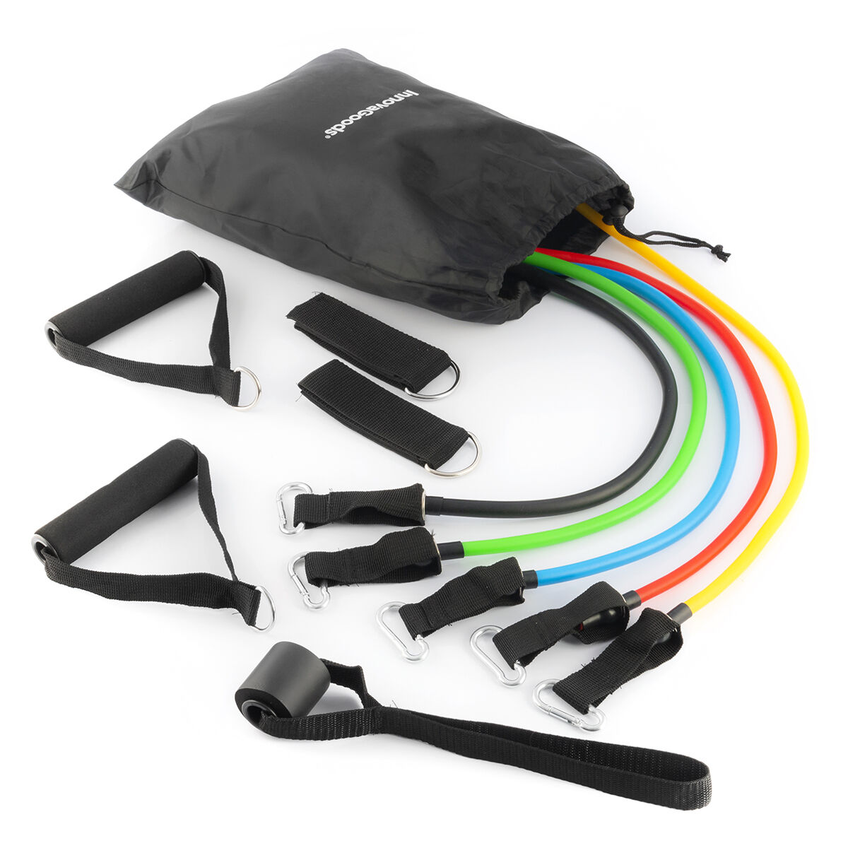 Set de Bandes de Résistance avec Accessoires et Guide d´Entraînement Rebainer InnovaGoods (pack de 5) – Image 5