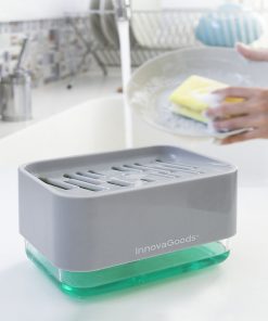 Distributeur de Liquide Vaisselle2 en 1 Pushoap InnovaGoods