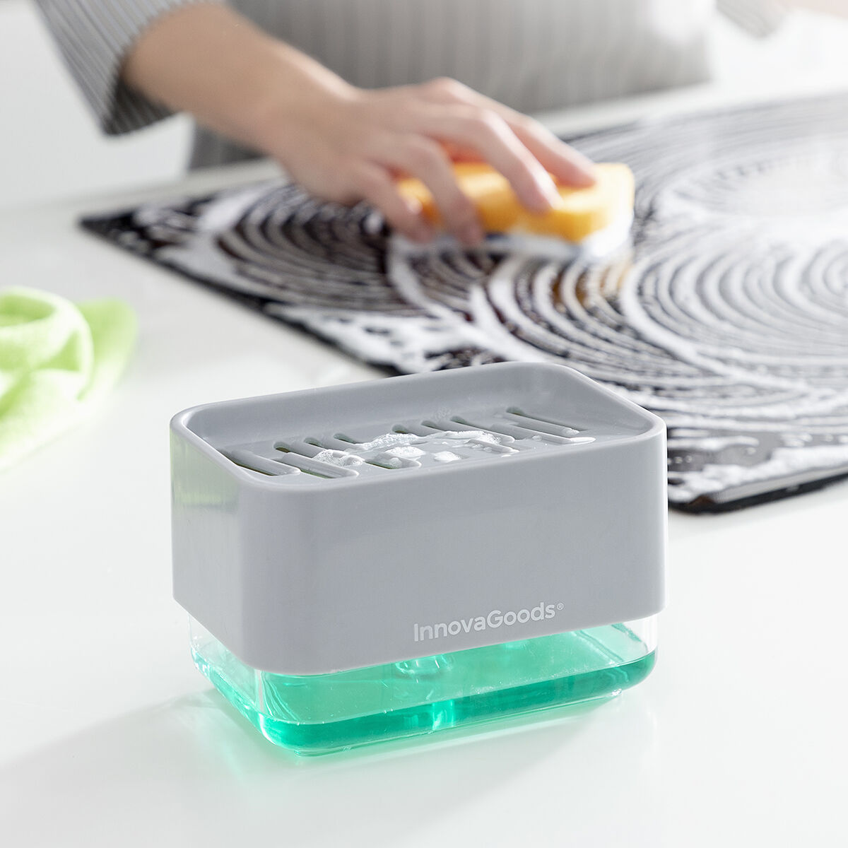 Distributeur de Liquide Vaisselle2 en 1 Pushoap InnovaGoods – Image 5