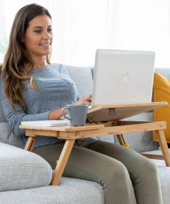 Table pliante d'appoint en bambou Lapwood InnovaGoods