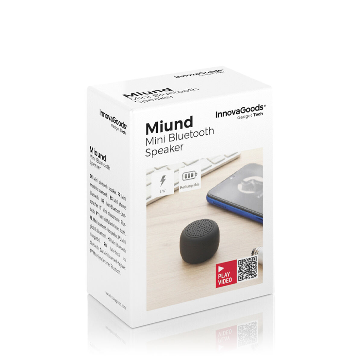 Mini Enceinte Portable et Rechargeable sans Fil Miund InnovaGoods – Image 2