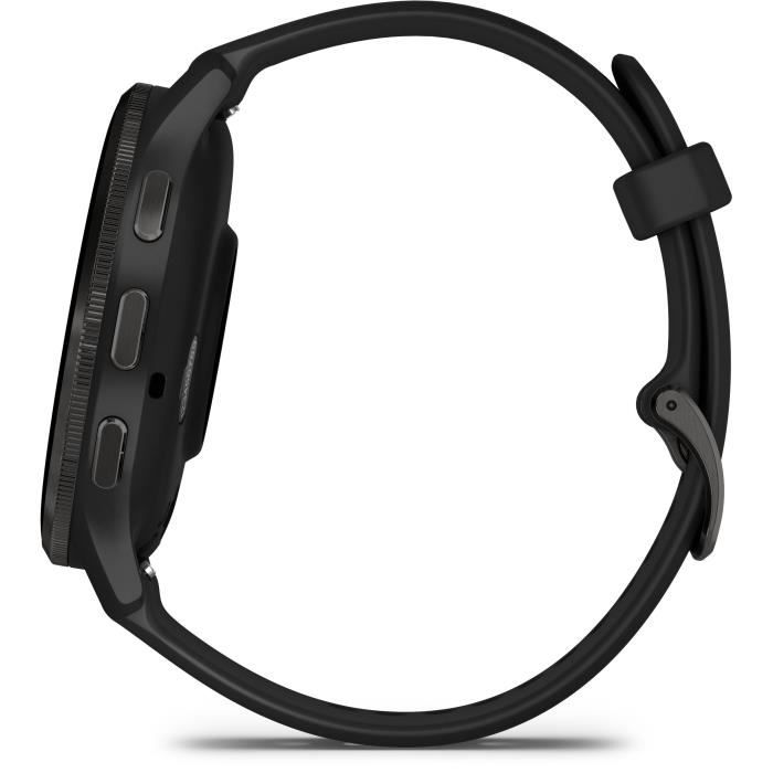 Montre GPS connectée - GARMIN - Venu 3 - WiFi - 35,4 mm (1,4) - Acier Gray, boîtier noir et bracelet en silicone noir – Image 5