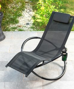 Alternative view of Chaise Longue Pliante à Bascule Orbitale Rockorb InnovaGoods