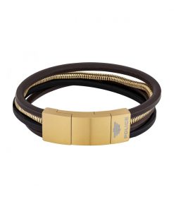 Bracelet Homme Police PJ26551BSG.02 Cuir 19-21 cm