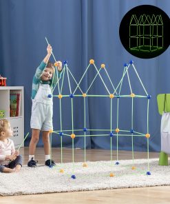 Kit de Construction de Fort pour Enfants Archikitt InnovaGoods 85 Pièces