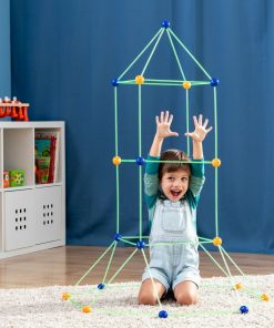 Alternative view of Kit de Construction de Fort pour Enfants Archikitt InnovaGoods 85 Pièces