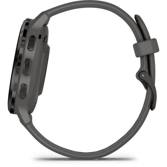 Montre GPS connectée - GARMIN - Venu 3S - 30,4mm (1,2) - Acier Gray, boîtier gris foncé et bracelet en silicone gris foncé – Image 5