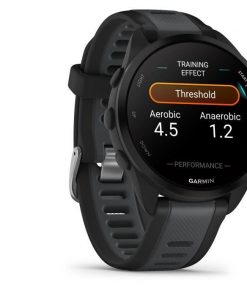 Alternative view of Montre GPS connectée - GARMIN - Forerunner 165 - 1,2 - Noir avec bracelet Noir et Gris