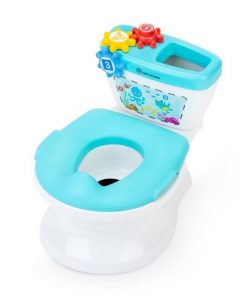 BABY EINSTEIN Pot & Réducteur de Toilette 2 en 1, Systeme innovant d'apprentissage de la propreté, Chasse d'eau avec musique