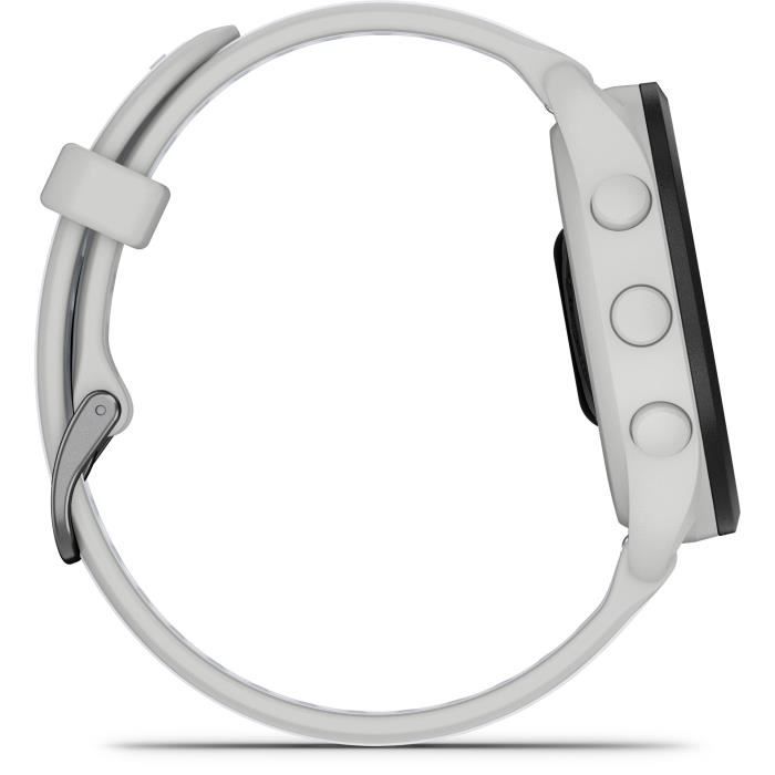 Montre GPS connectée - GARMIN - Forerunner 165 - 1,2 - Blanc avec bracelet Blanc et Gris clair – Image 3