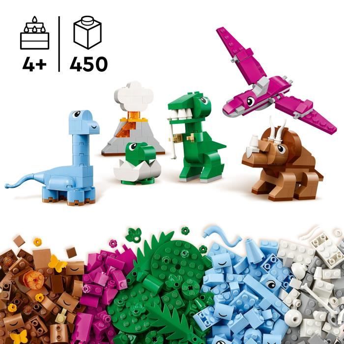 LEGO Classic 11041 Les dinosaures créatifs - Jouet de construction incluant un T-rex – Image 2