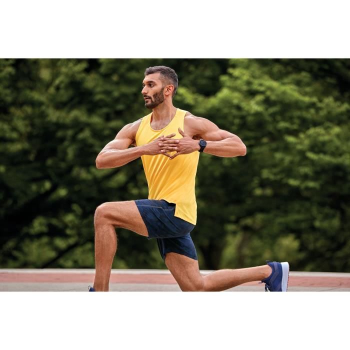 GARMIN Vivomove Sport - Montre de sport connectée a aiguilles et écran tactile - Noir Slate – Image 4