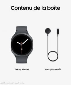 Alternative view of Samsung Galaxy Watch8 Montre connectée Bluetooth 40mm Graphite