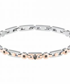 Bracelet Homme Maserati Acier inoxydable 21,5 cm Argenté