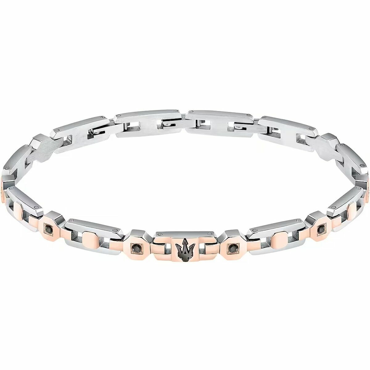 Bracelet Homme Maserati Acier inoxydable 21,5 cm Argenté