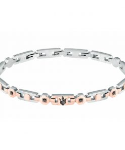 Alternative view of Bracelet Homme Maserati Acier inoxydable 21,5 cm Argenté