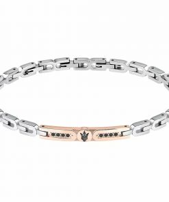 Bracelet Homme Maserati Acier inoxydable 21,5 cm Argenté