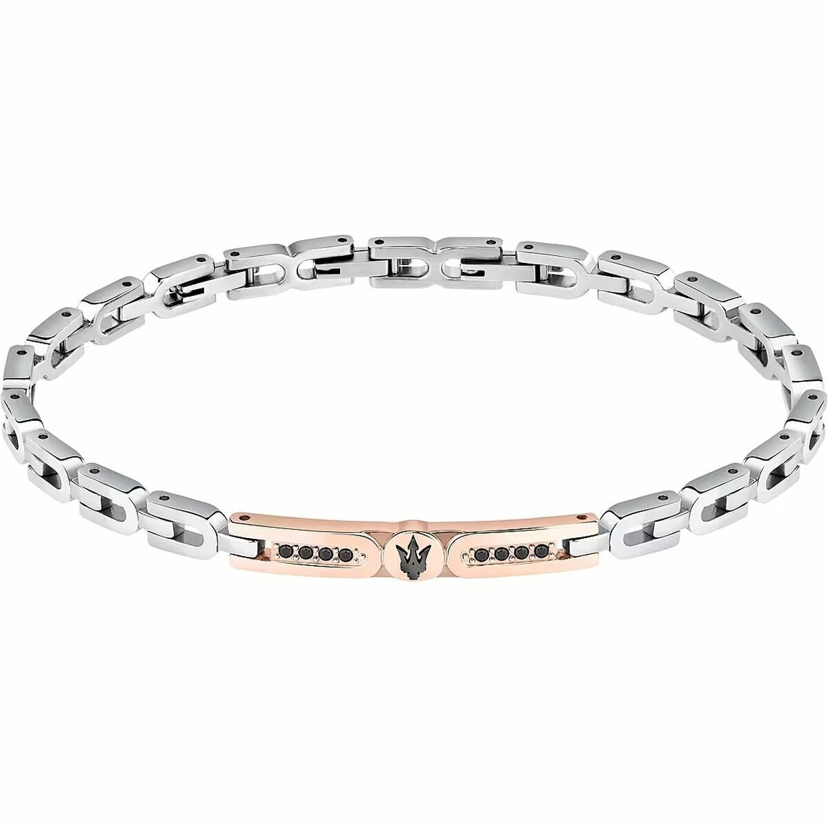Bracelet Homme Maserati Acier inoxydable 21,5 cm Argenté