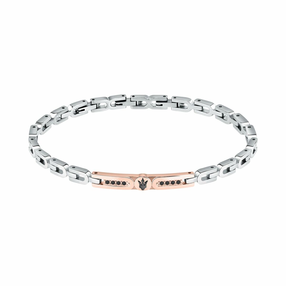 Bracelet Homme Maserati Acier inoxydable 21,5 cm Argenté – Image 3