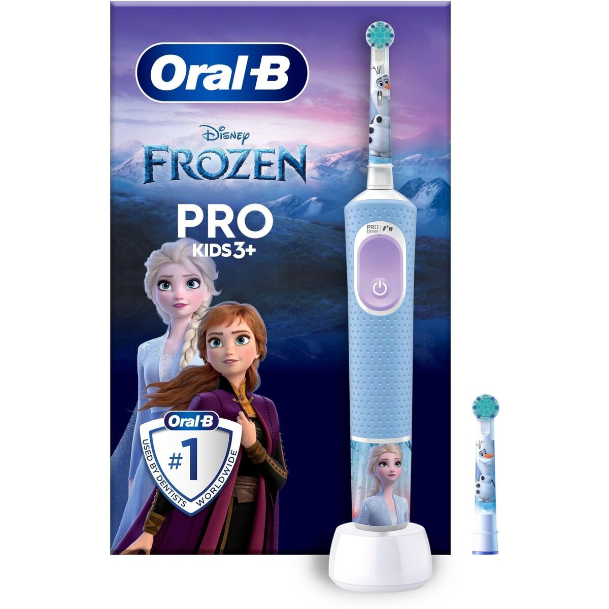 Brosse à dents électrique Oral-B Frozen Noir Multicouleur (2 Pièces) (2 Unités) – Image 5