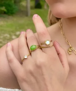 Alternative view of Bague Soleil en acier inoxydable